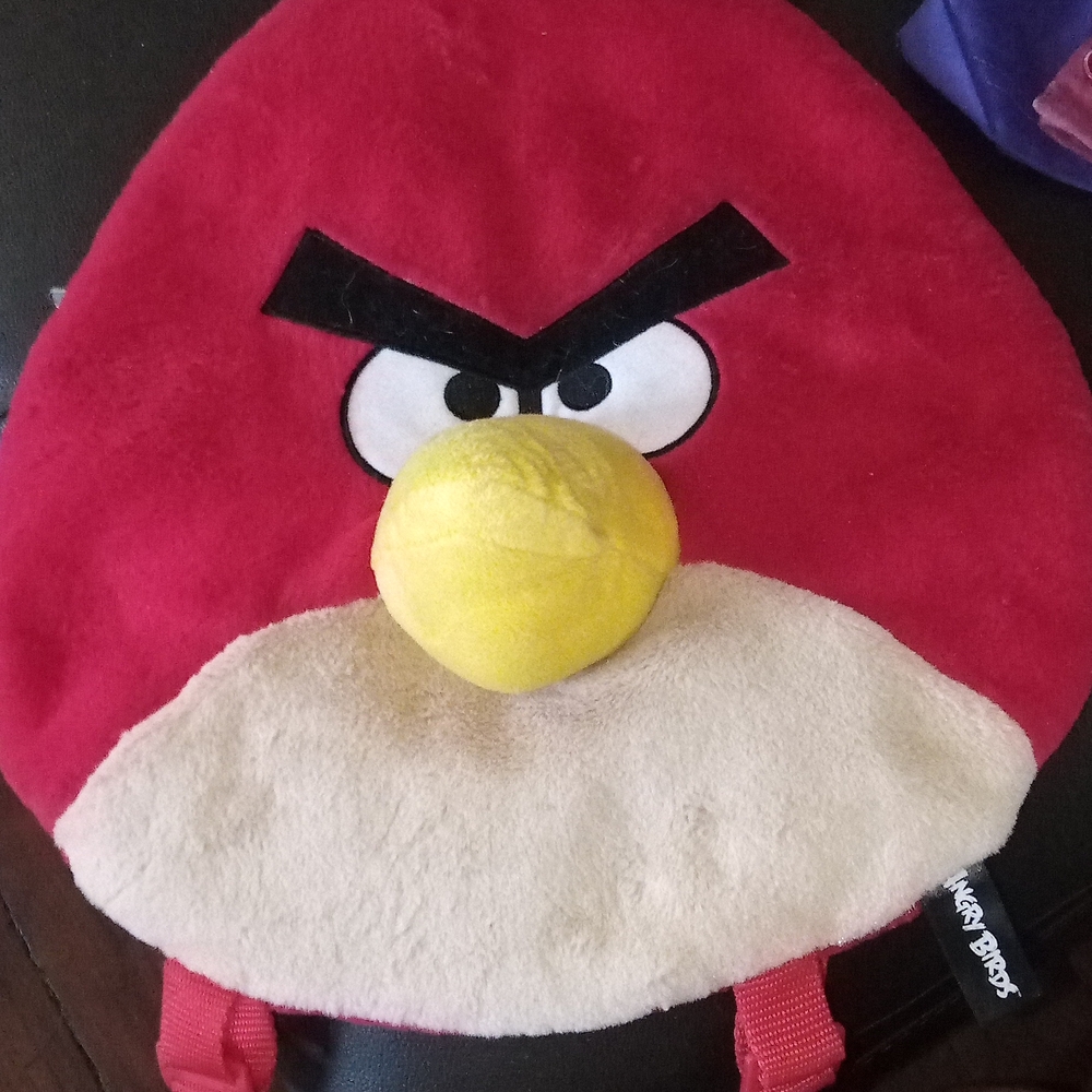 Angry Birds Kids Red Backpack Clean And Ready To Fill 12 By 12
